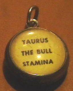taurus bull vintage bubble charm