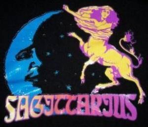 Vintage Sagittarius t-shirt graphcic