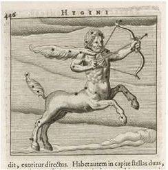 Sagittarius graphic centaur