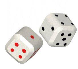 dice thrown