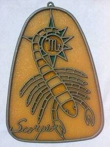 Vintage Scorpio suncatcher