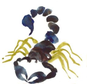 scorpio scorpion painting