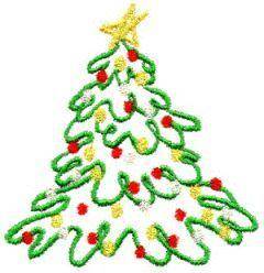 christmas tree embroidered