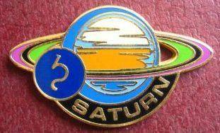 saturn vintage pin