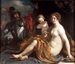 venus and mars and cupid Giovanni Francesco Barbieri