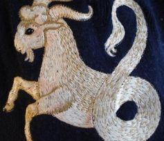 Capricorn embroidery