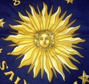 sun zodiac scarf