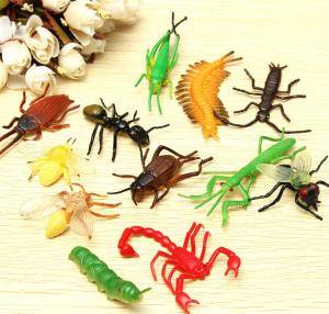 plastic bugs