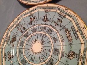 vintage zodiac plate