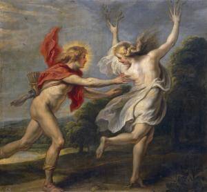Apollo chasing Daphne
