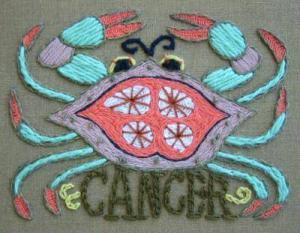 cancer crab needlepoint