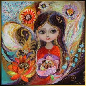 Zodiac-Fairy-Scorpio-Fantasy-Fairy-painting elena kotliarker