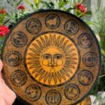 sun vintage astrology round