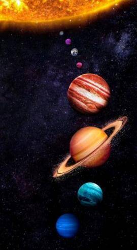 Planets vertical